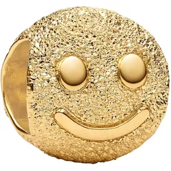 Pandora 764526C00 Goldfarbener Charm Glückliches Gesicht Mini