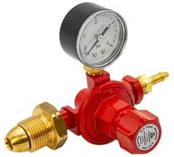 Cavagna Adjustable Propane Regulator 0.5–2 Bar – HP with Gauge
