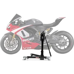 Zentralständer EVOLIFT® für Ducati Panigale V2 Superquadro Final Edition 24 Black Ops Edition (Grundfarbe: Schwarz) 2-Pin-Lösung