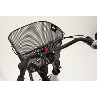 Fahrradkorb PROPHETE "City", schwarz, Taschen, B/H/T: 25cm x 26cm, Materialmix, B:25cm H:26cm