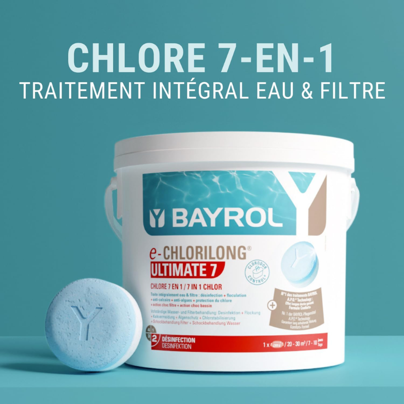 Chlore multifonctions 7 en 1 Bayrol Chlorilong ULTIMATE 7