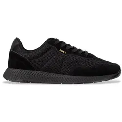 BOSS für Herren. 50541882 Turnschuhe Titanium schwarz (43), Wohnung, Schnürsenkel, Lässig