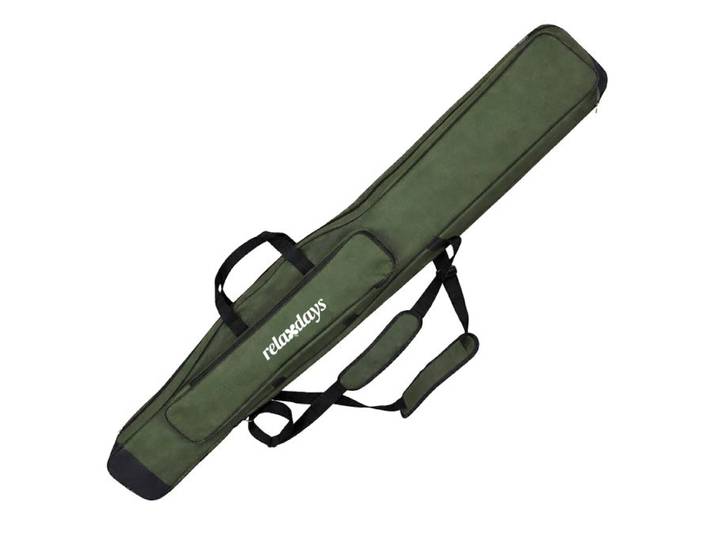 Relaxdays Große Angeltasche Rutentasche 5 Fächer