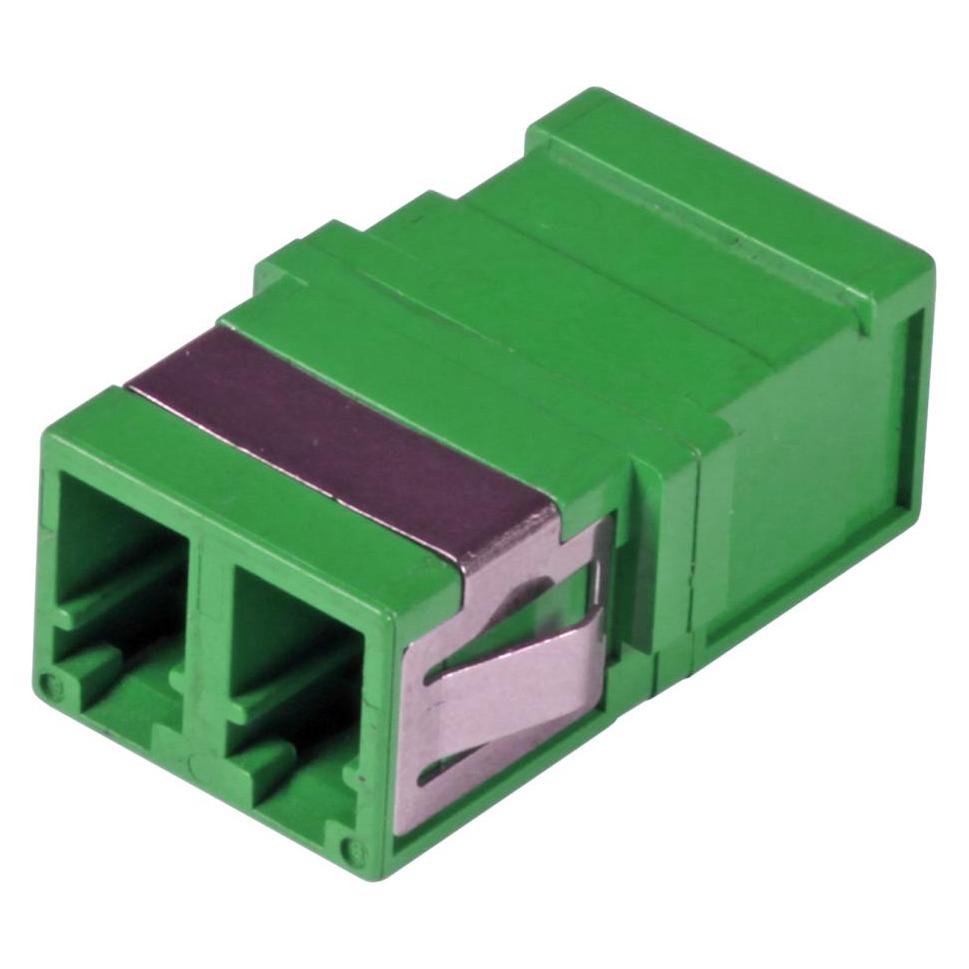 EFB Elektronik Kupplung LC Duplex OM5 einteilig flanschlos, limettengrün, Keramikhülse, SC Simplex LC Duplex Kupplu (Netzwerk Kupplung) (53517.1OM5)