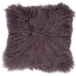 WARM & COMFY Kissen Tibetschaffell 40 x cm Mischgewebe Grau