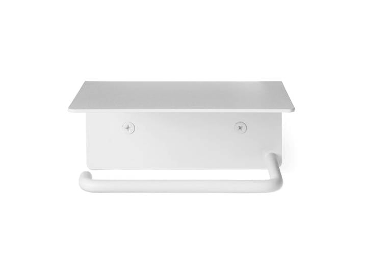 Ferm Living Porte-papier toilette Dora avec étagère White