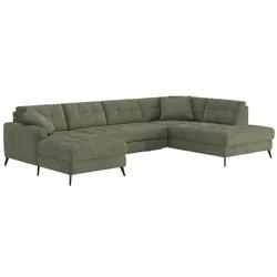 SOMETA Wohnlandschaft Matteo II Stoff Green