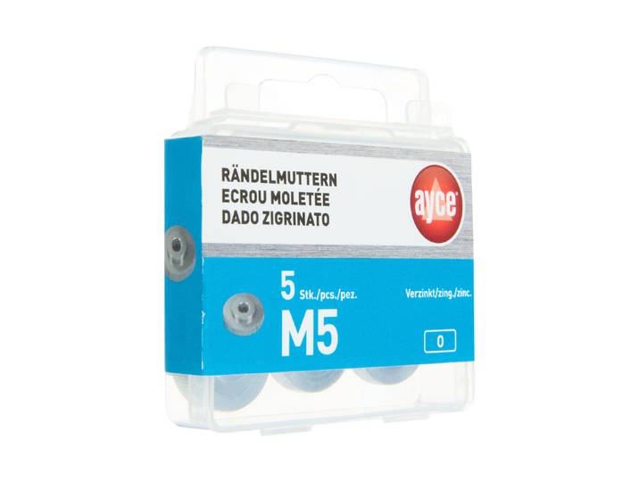 Ayce Rändelmutter M5 5 Stk