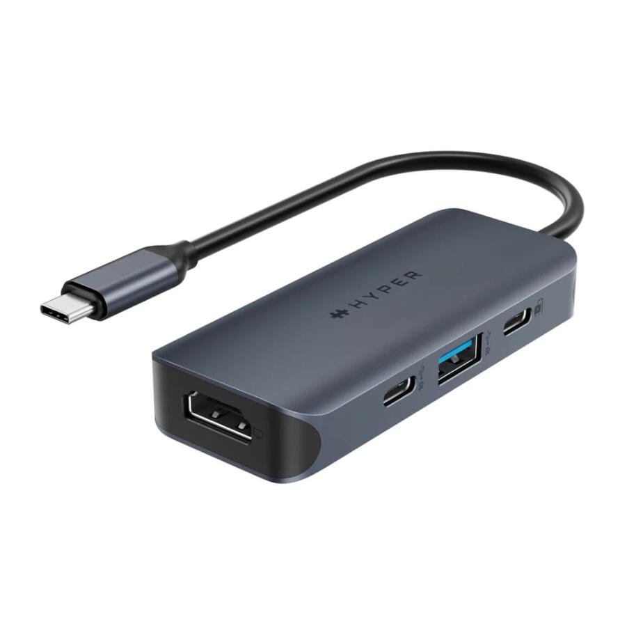 Hyper® HyperDrive EcoSmart™ Gen.2 Universal USB-C® 4-in-1 Hub w 100 W PD Power Pass-thru HD4001GL