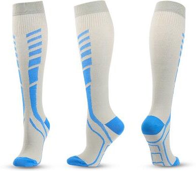 LightInthebox 3 Pairs Compression Socks, Multi-Color Outdoor Running High Tube Pressure Socks, Athletic Performance Socks for Cross-Border Sale