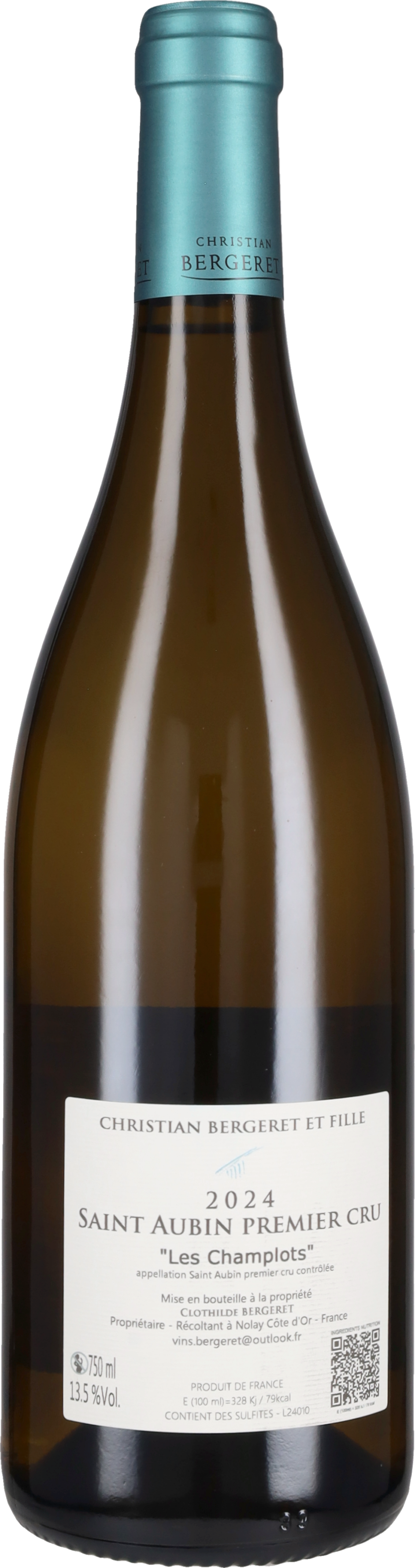 Domaine Bergeret et Fille Saint Aubin 1er Cru 'Les Champlots' Domaine Bergeret 2024