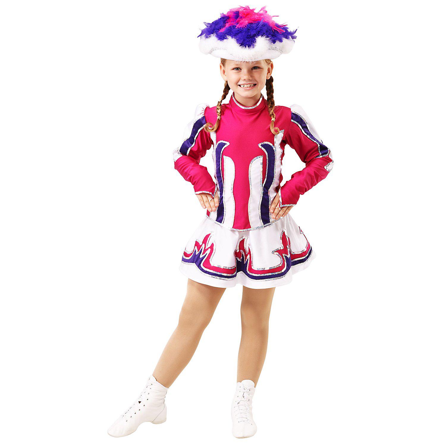buttinette Gardekostüm "Vallerie" für Kinder, fuchsia/violett
