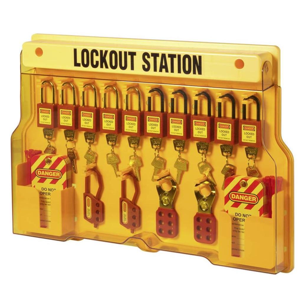 Sygonix SY-6872552 Verriegelung 562 mm Gelb Lockout Station 14 Hakenstellung (SY-6872552)