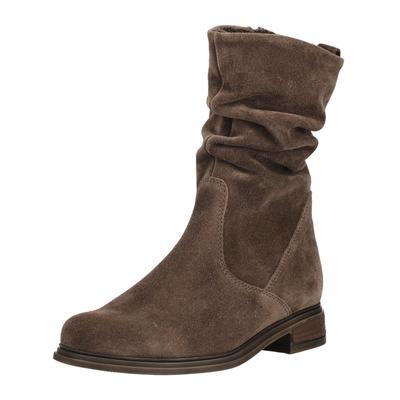 Stiefel GABOR "Gabor Stiefel Veloursleder", Damen, Gr. 37,5, braun, Veloursleder, Schuhe Stiefel