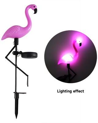 Modern Home Fixes Solar Patio Ground Lantern, Waterproof Stake Light Pathway Decor, Solar Flamingo Light LED Outdoor a 1pcs
