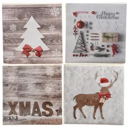 Servietten X-MAS (BHT 1x16,50x16,50 cm) - BHT 1x16,50x16,50 cm