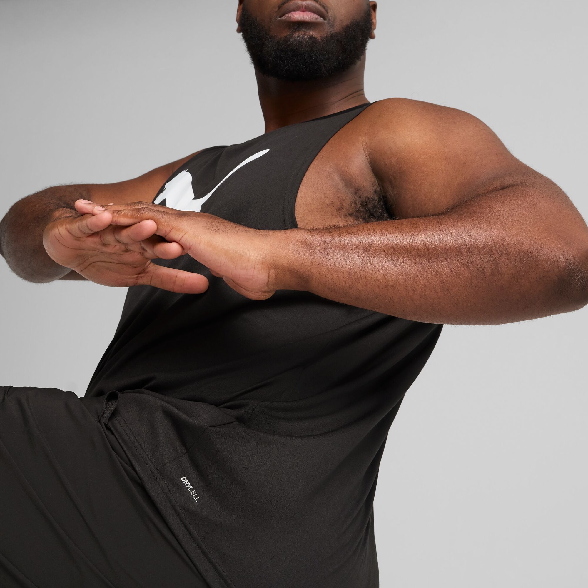 Tanktop PUMA "M TAD ESSENTIAL SLEEVELESS TANK", Herren, Gr. S, schwarz (puma schwarz), Jersey, Obermaterial: 100% Polyester, regular fit normal, Rundhals, Tops Tanktop, ohne Ärmel, sportliche Schnittform, Regular Fit puma schwarz S