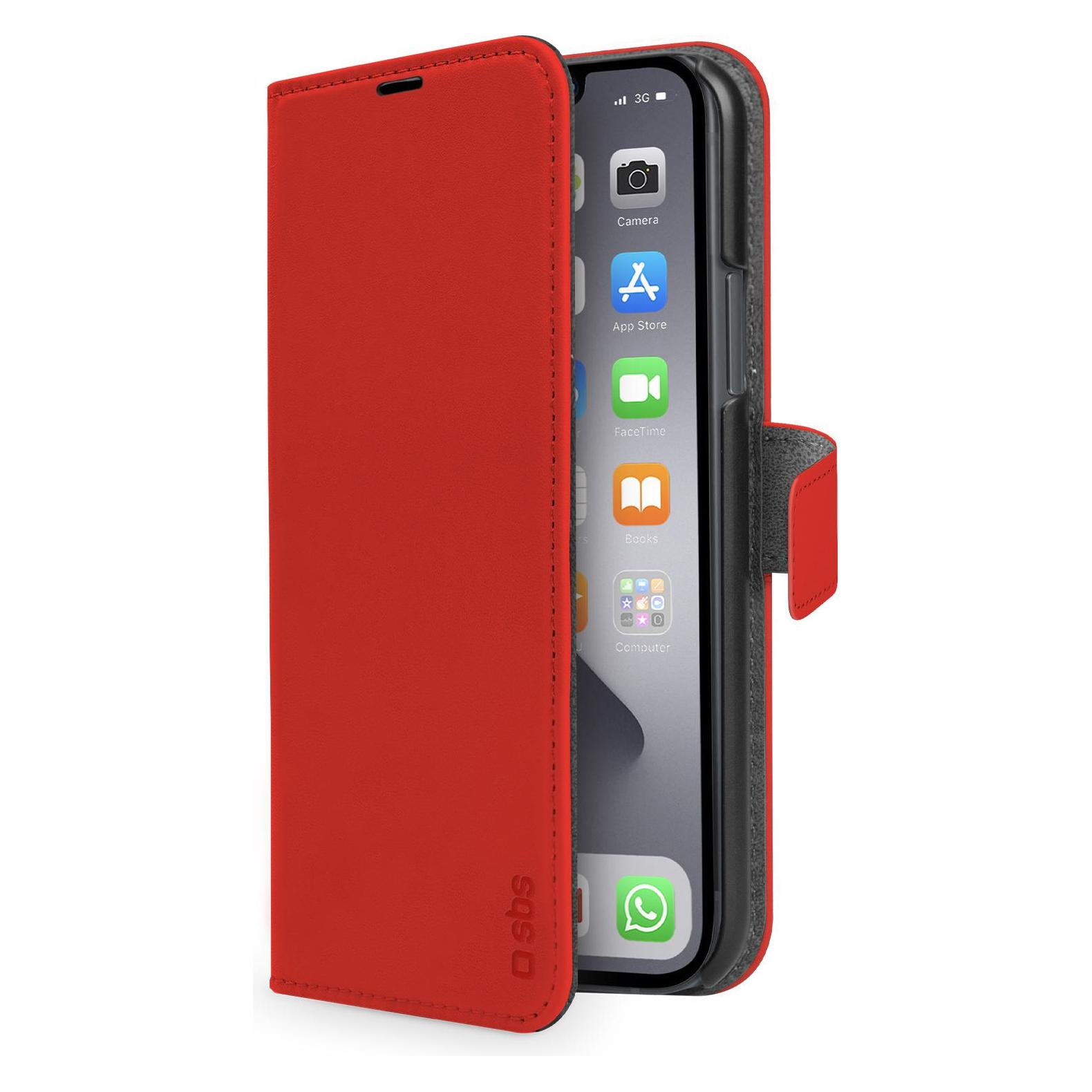 SBS Klapphülle (Apple iPhone 13, Apple iPhone 14) (TEBKWALIP1361R)