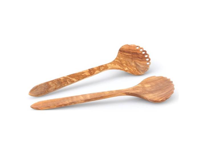 Salatbesteck Continenta Olivenholz Holz 2 Stk - Salatbesteck