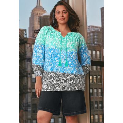 Plus Size Women's Butter Denim Bermuda Shorts by Avenue in Black (Size 20)