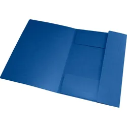 Oxford Eckspannmappe Top File+ A4 3 Klappen blau Packung mit 10 Stück