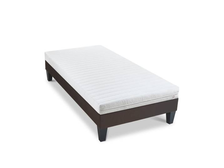 Ensemble matelas mousse h12 sommier bois 90x190