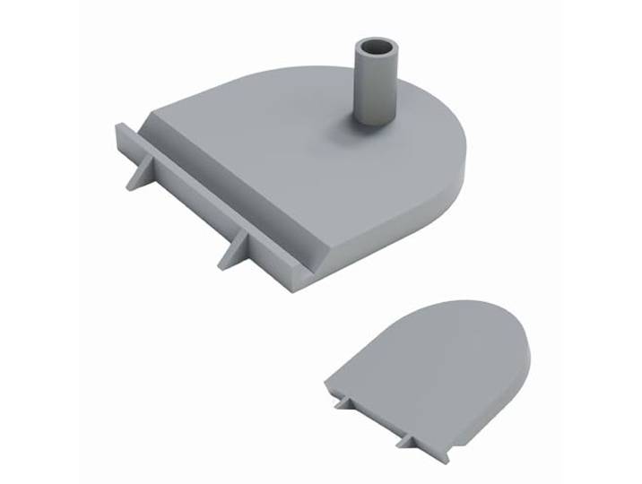Sintrix Fab Support compatible avec IKEA Pax Hasvik Grimo Porte coulissante Armoire - Remplacement de la pièce n° 124341 Rail de guidage Fixation