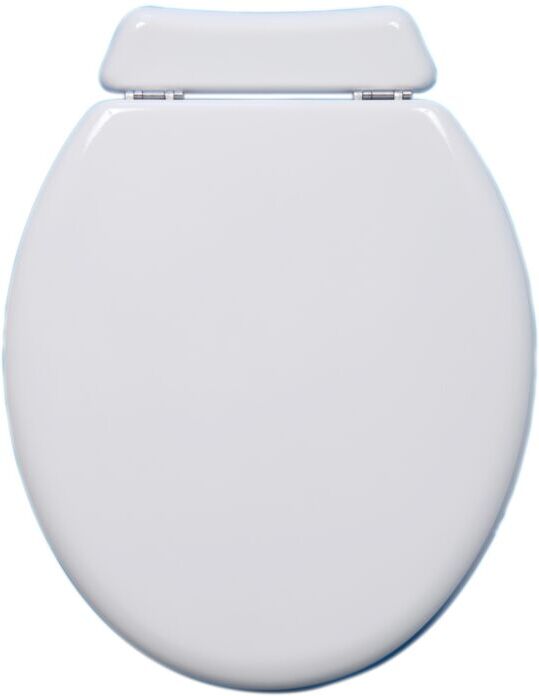 Haro Universal WC-Sitz 7200002 schwarz, mit Deckel, Edelstahlscharnier/Rückbrett