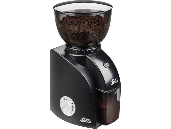 SOLIS OF SWITZERLAND Kaffeemühle Scala Zero Static, 135 W, Kegelmahlwerk, 300 g Bohnenbehälter