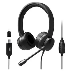 Port Designs 901605 Kopfhörer & Headset Kabelgebunden Kopfband USB Typ-A Schwarz