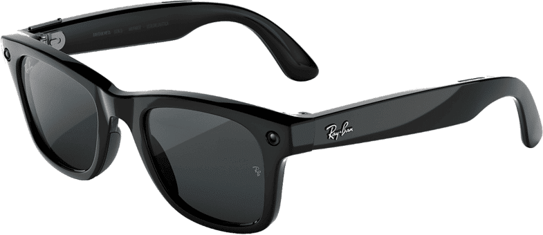 Gafas IA - Ray-Ban Meta Wayfarer (Gen 3), Negro brillante, Transitions® gris, con y cámara, Talla estándar, Unisex
