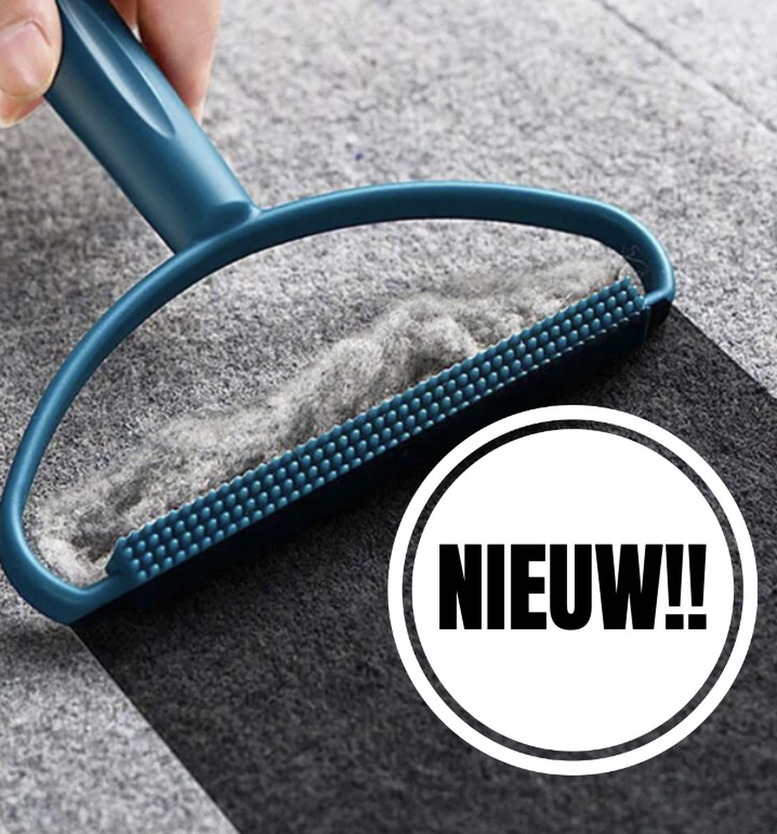 Pluizen- en haarverwijderaar voor tapijt en huistextiel