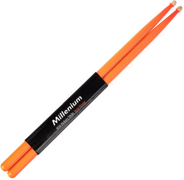 Millenium H5A Hickory Sticks Neon Orange Neon Orange