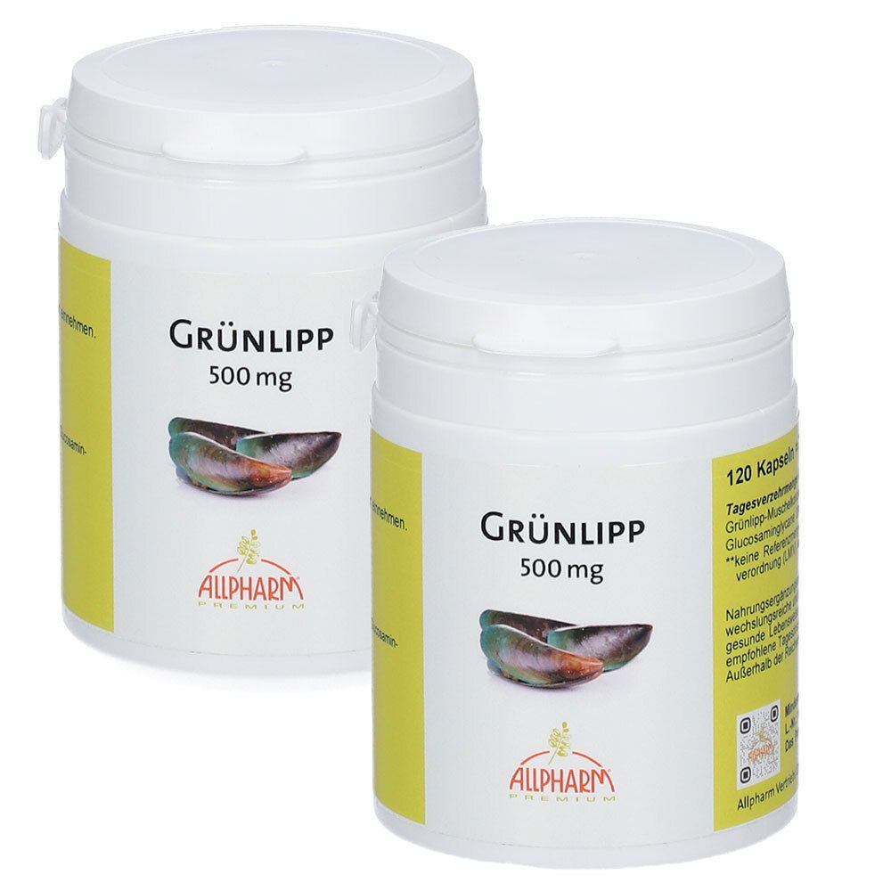 Grünlippmuschel Konzentrat 500 mg Kapseln 2x 2x120 St