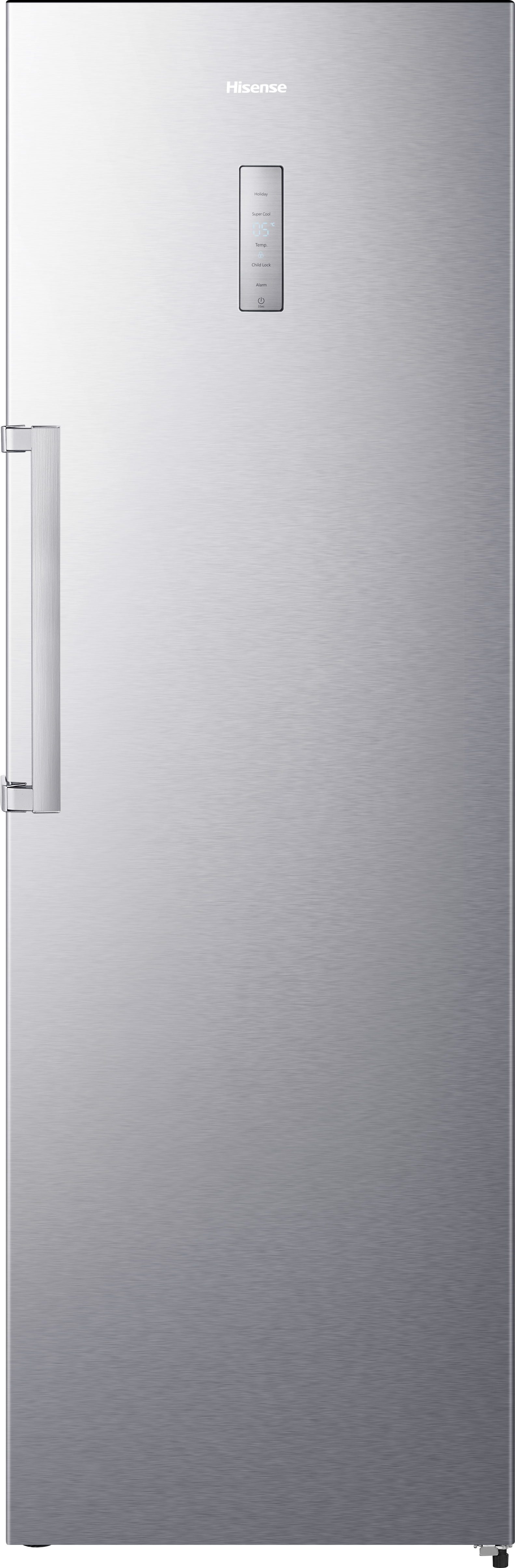 Hisense RL481N4BIE Kühlschrank - Edelstahl - Elektronische Steuerung mit LED Display - Türanschlag wechselbar - Volumen 355l - Super Cool