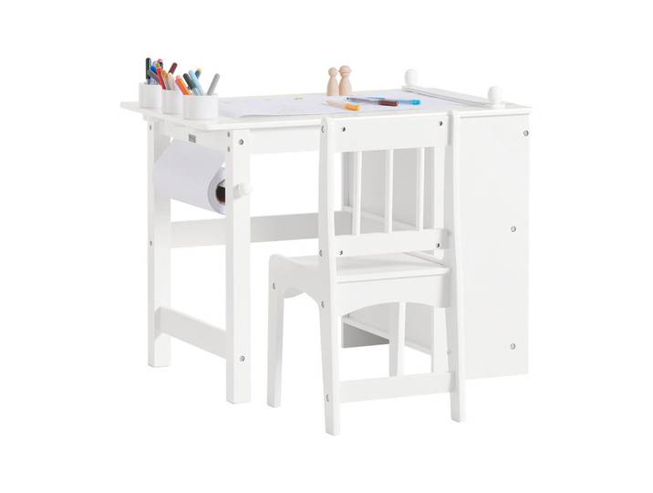 SoBuy Kindersitzgruppe Weiß, Holzwerkstoff, 80x65x54 cm, Baby- und Kindermöbel, Kinderzimmer & Jugendzimmer, Kindersitzgruppe