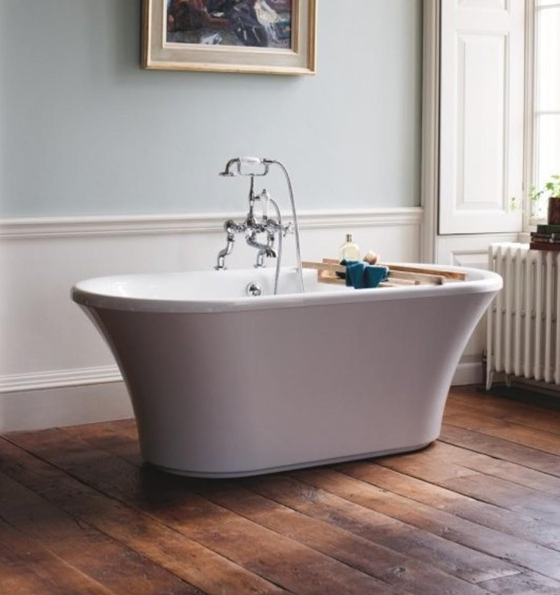 Casa Padrino freistehende Badewanne Modell BBri Retro Antik Design Weiß 1700 mm