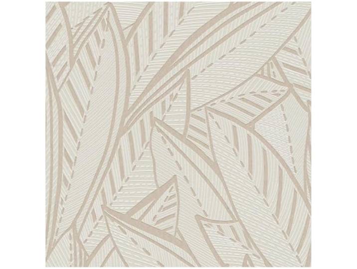Profhome 399333-GU Grafisch behang floral glanzend wit grijs 5,33 m2