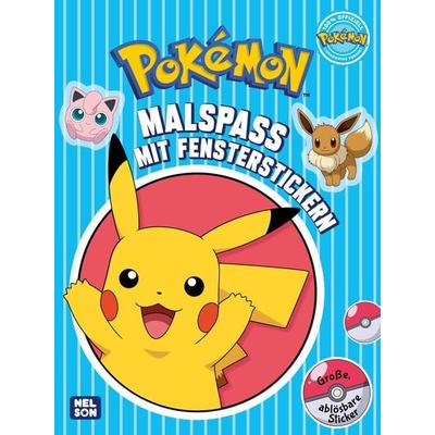 Pokémon Activity-Buch: Malspaß mit Fensterstickern, Taschenbuch von , Nelson, 978-3-8451-2504-6