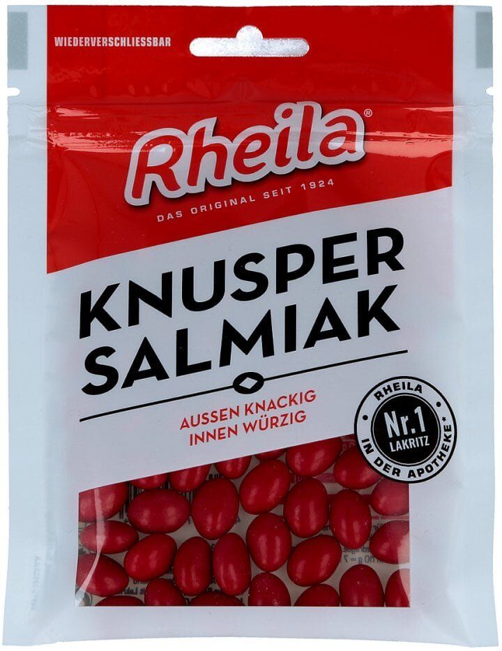 Rheila Knusper Salmiak mit Zucker Bonbons 90g