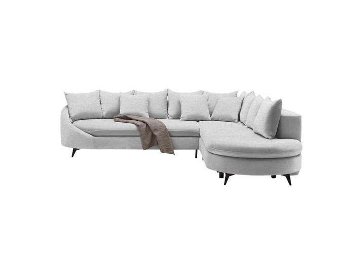 Ecksofa Axel Silberfarben