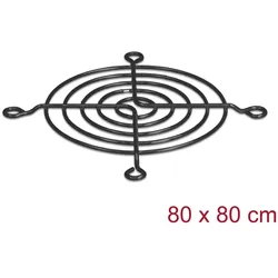 Delock Lüftergitter 80 x 80 mm schwarz