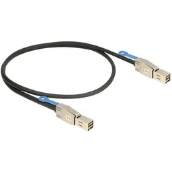 Delock Angeschlossenes externes SCSI (SAS)-Kabel (seriell) (100 cm, Mini-SAS), Interne Kabel (PC)