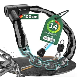 Robustes Kettenschloss für Motorrad & Fahrrad 100/120cm "KRONOS" - Bestseller,Neu,oft gekauft,Zubehör