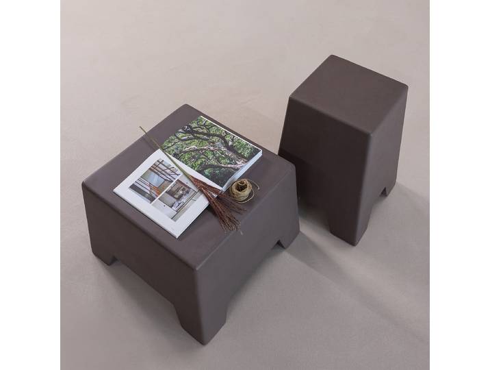 Beistelltisch Zina - Höhe 51 cm 36 x 51 x 36cm Braun