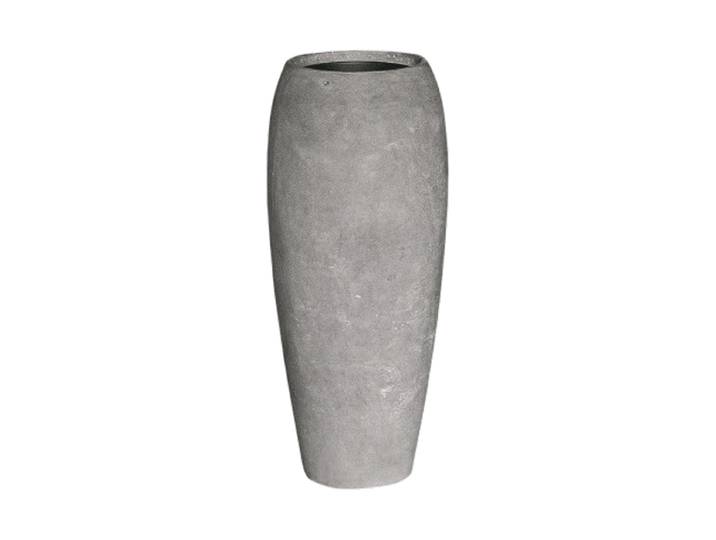 Grosser In-/Outdoor Blumentopf „Polystone Coated Plain Emperor“ Grau Baq Design