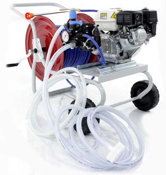 AgriEuro TOP-LINE Kit motopompa irrorazione con carrello - Pompa Comet MC25 motore Honda GP160