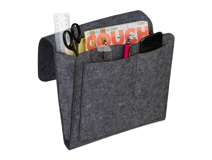 Betttasche Filz Anthrazit