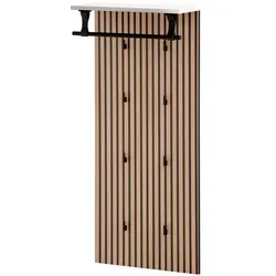 Tchibo - Hakenpaneel »Loft« - 50x21x110,5cm - schwarz -