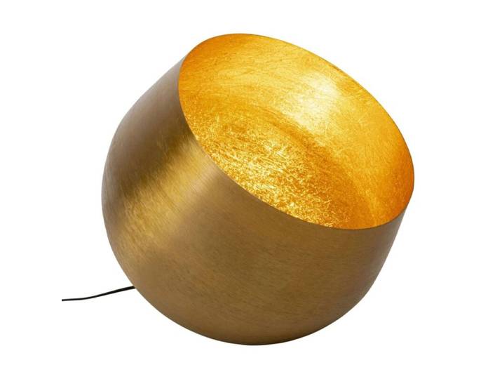Kare Bodenleuchte Apollon, in edlem Gold, indirektes Akzentlicht - Smooth Gold , 50 Industrial